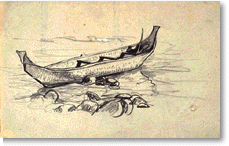'Beached Dugout Canoe Skeena River' / A.Y. Jackson / National Gallery of Canada / 17485